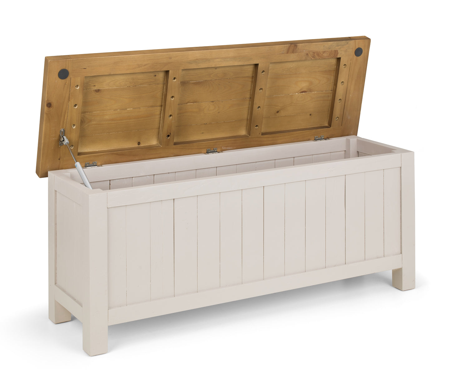 Aspen Storage Bench - Grey Wash By Julian Bowen
