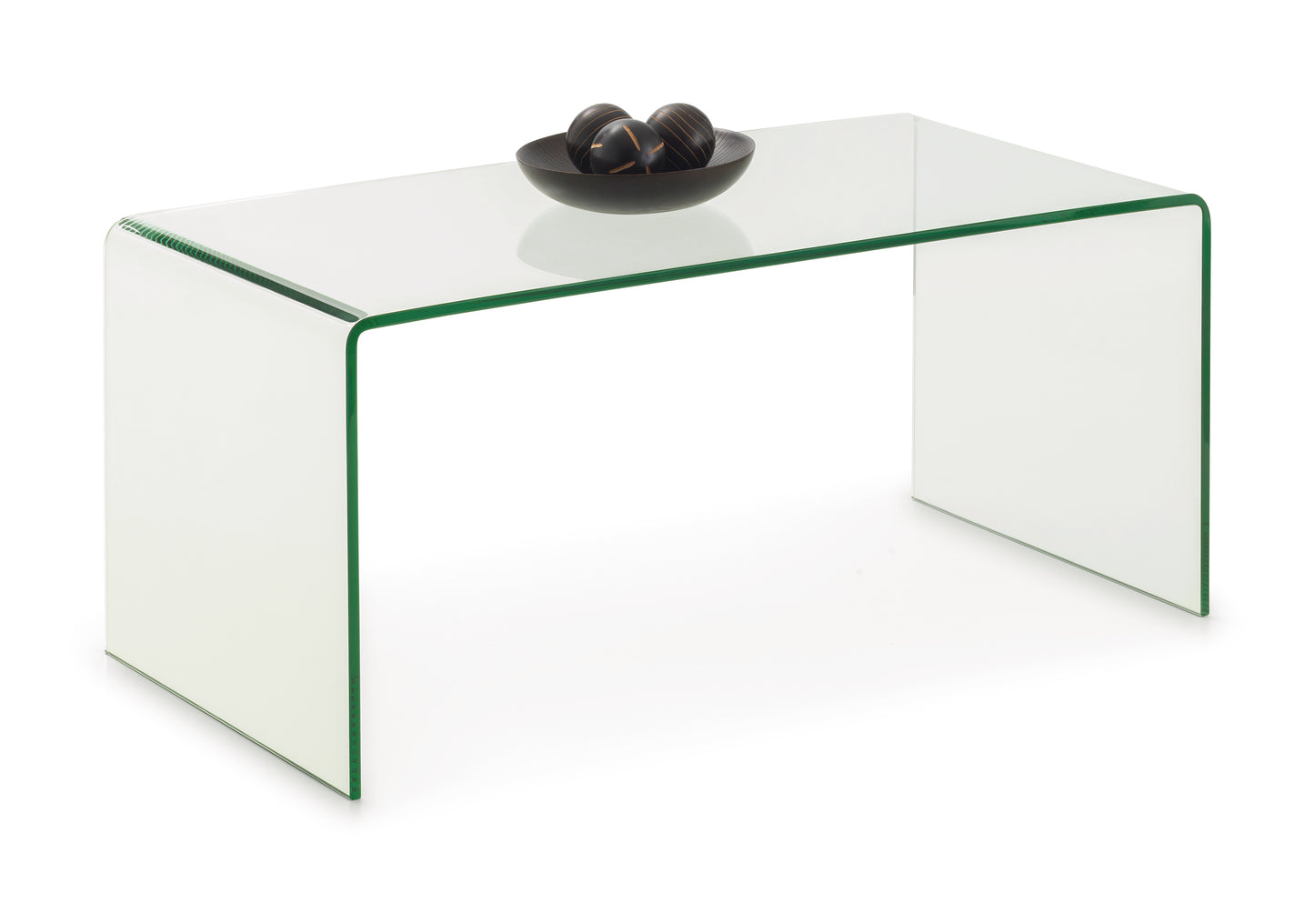 Amalfi Bent Glass Coffee Table By Julian Bowen