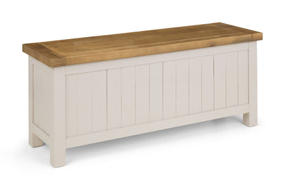 Aspen Storage Bench - Grey Wash By Julian Bowen