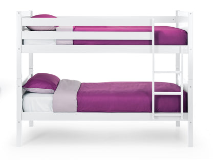 Bella Bunk Bed - White By Julian Bowen