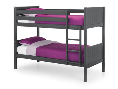 Bella Bunk Bed - Anthracite By Julian Bowen