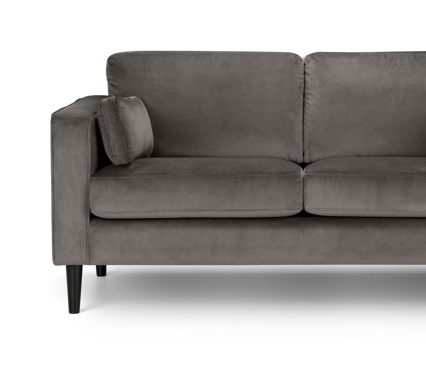 Hayward Velvet Medium 2 Seater Sofa - Grey By Julian Bowen