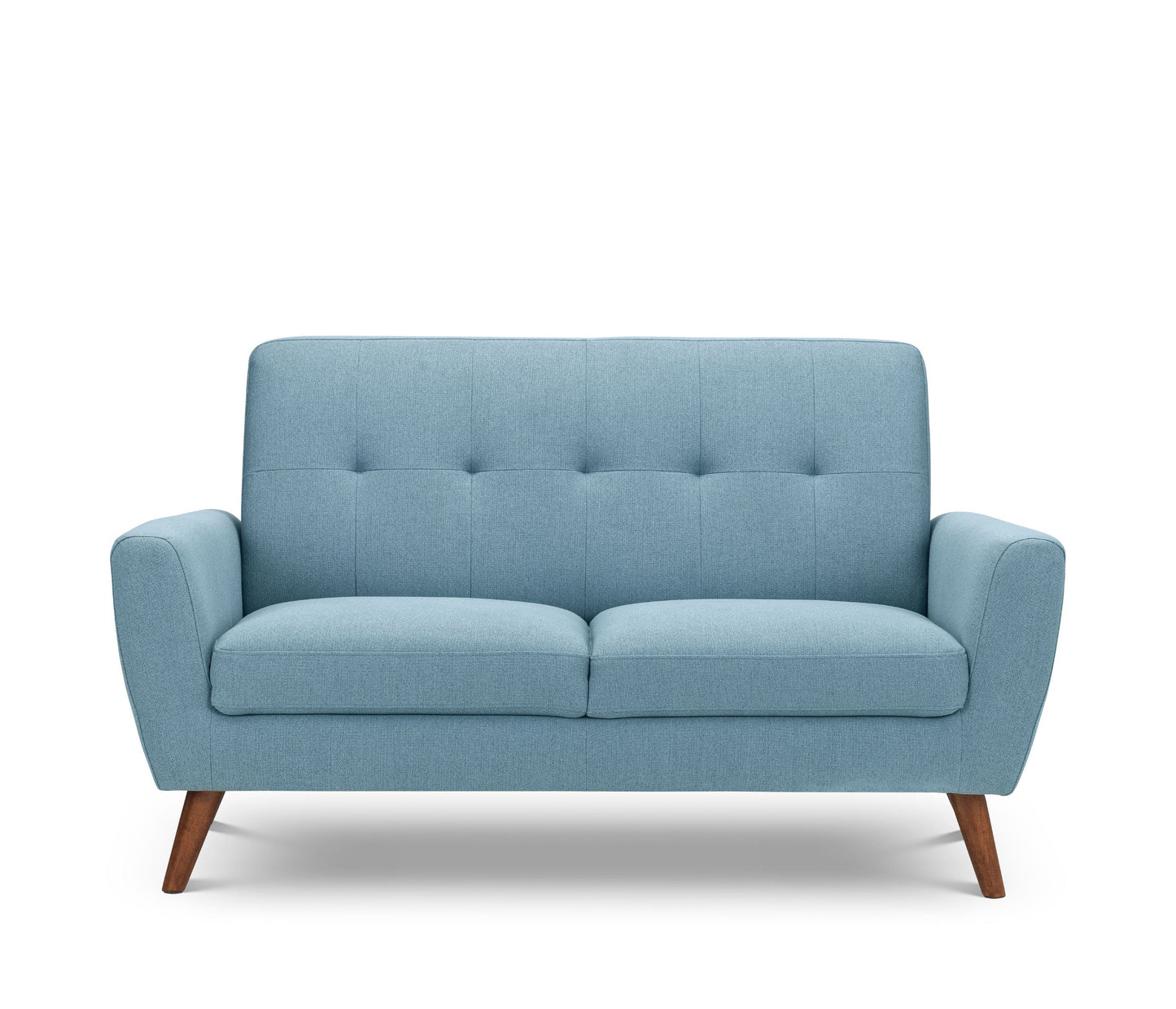 Monza 2 Seater Compact Retro Sofa - Blue By Julian Bowen