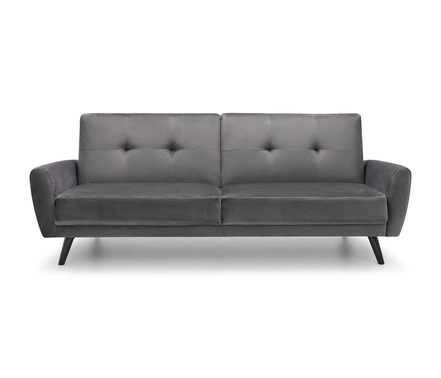 Monza Sofabed In Dark Grey Velvet By Julian Bowen