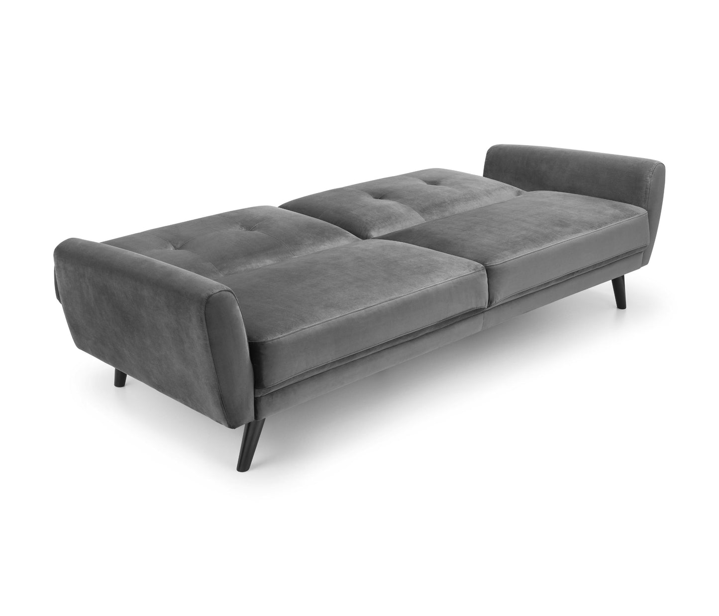 Monza Sofabed In Dark Grey Velvet By Julian Bowen