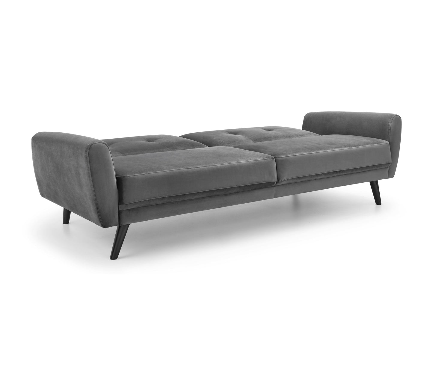 Monza Sofabed In Dark Grey Velvet By Julian Bowen